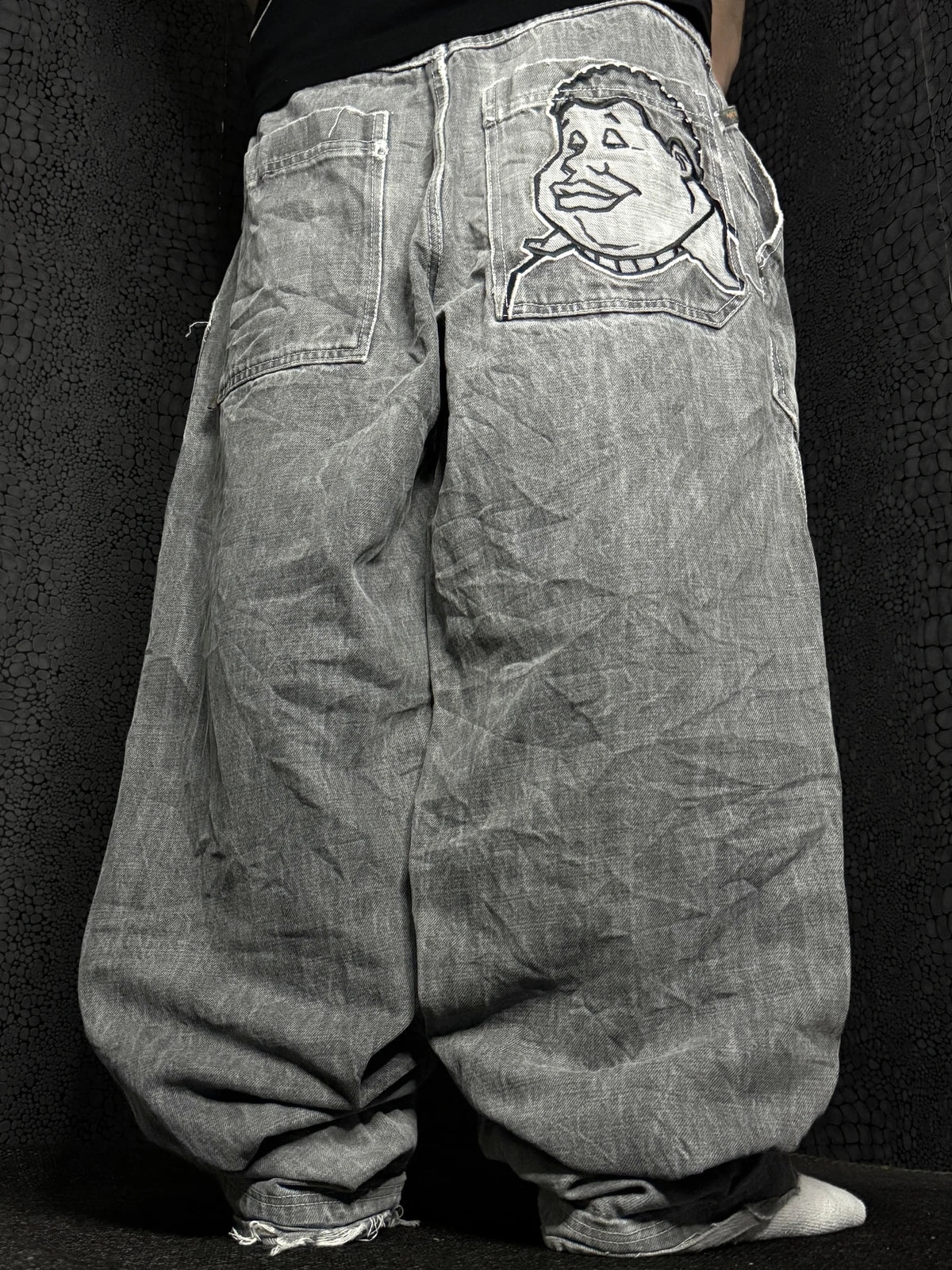 [V1113] Vintage y2k Fubu graue baggy jeans