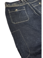 [V1114] Vintage y2k Fubu marineblaue baggy jeans
