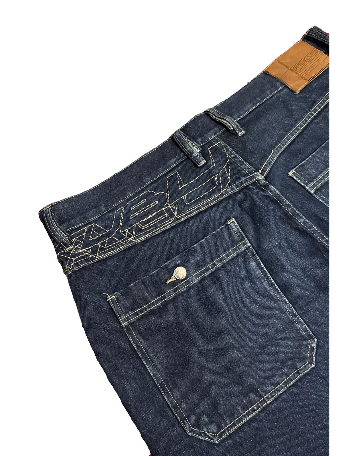 [V1114] Vintage y2k Fubu marineblaue baggy jeans