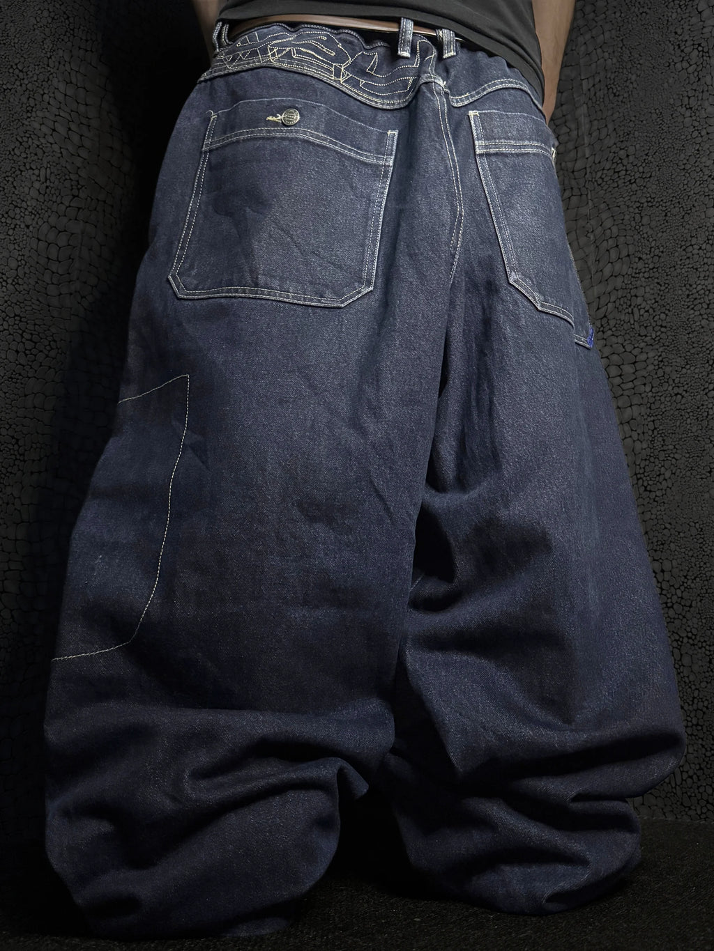 [V1114] Vintage y2k Fubu marineblaue baggy jeans