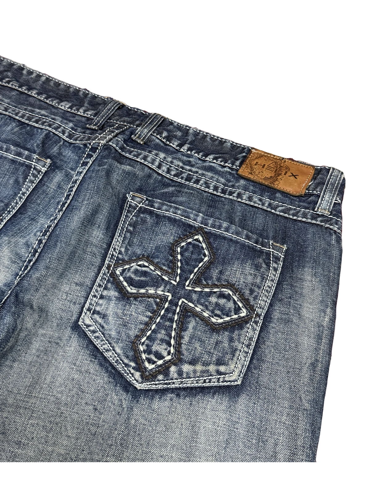 [V1116] Vintage y2k Helix blaue straight jeans