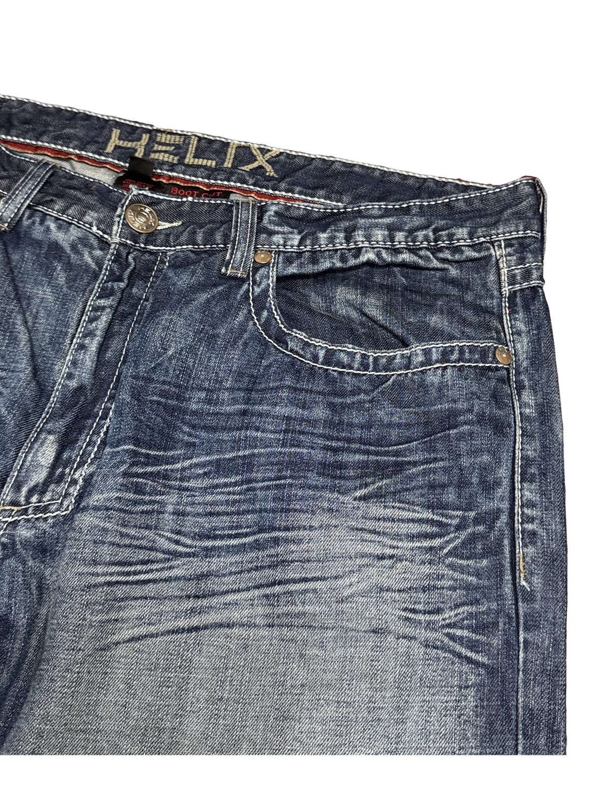 [V1116] Vintage y2k Helix blaue straight jeans