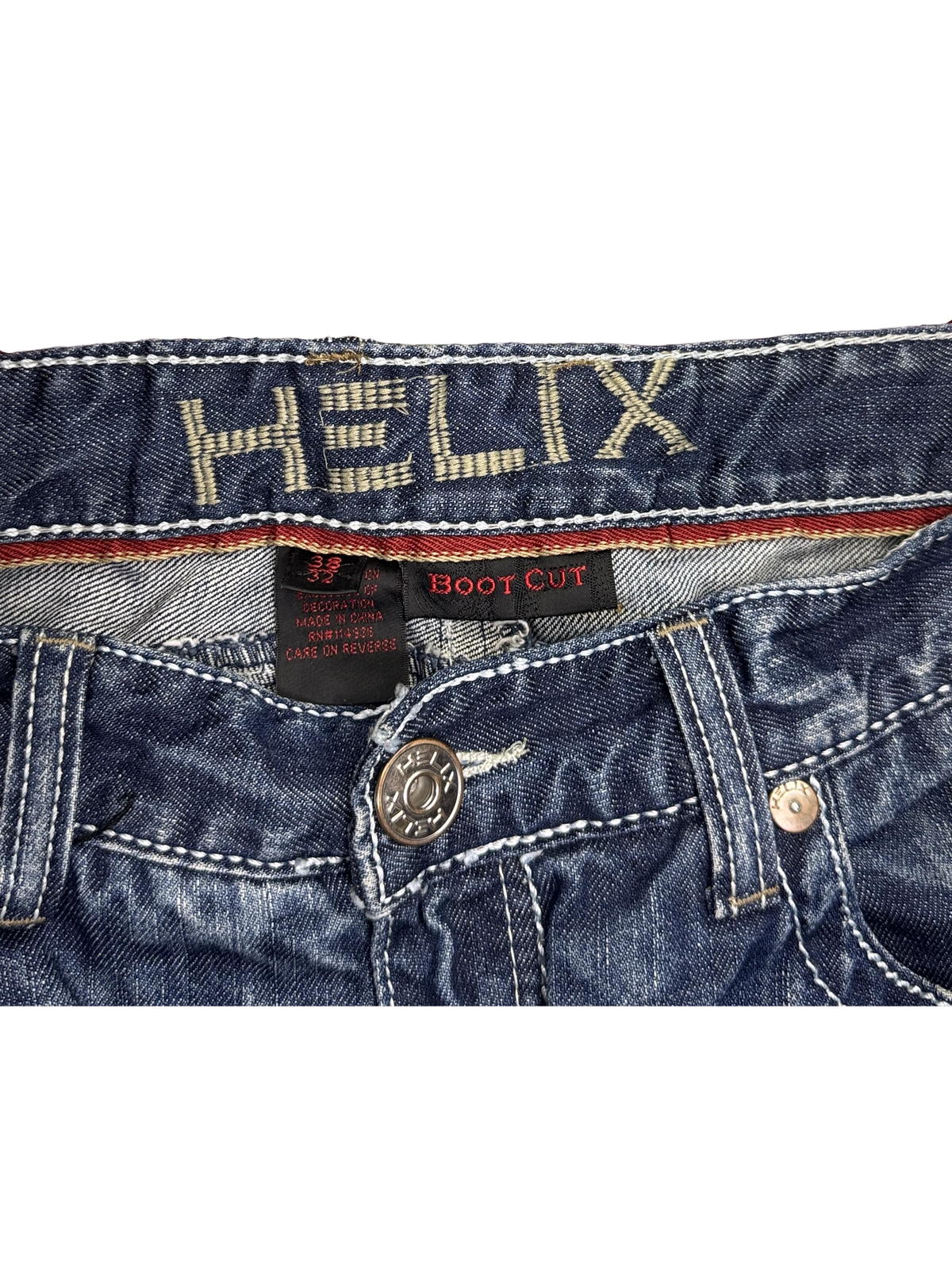 [V1116] Vintage y2k Helix blaue straight jeans