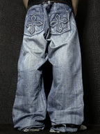 [V1116] Vintage y2k Helix blaue straight jeans