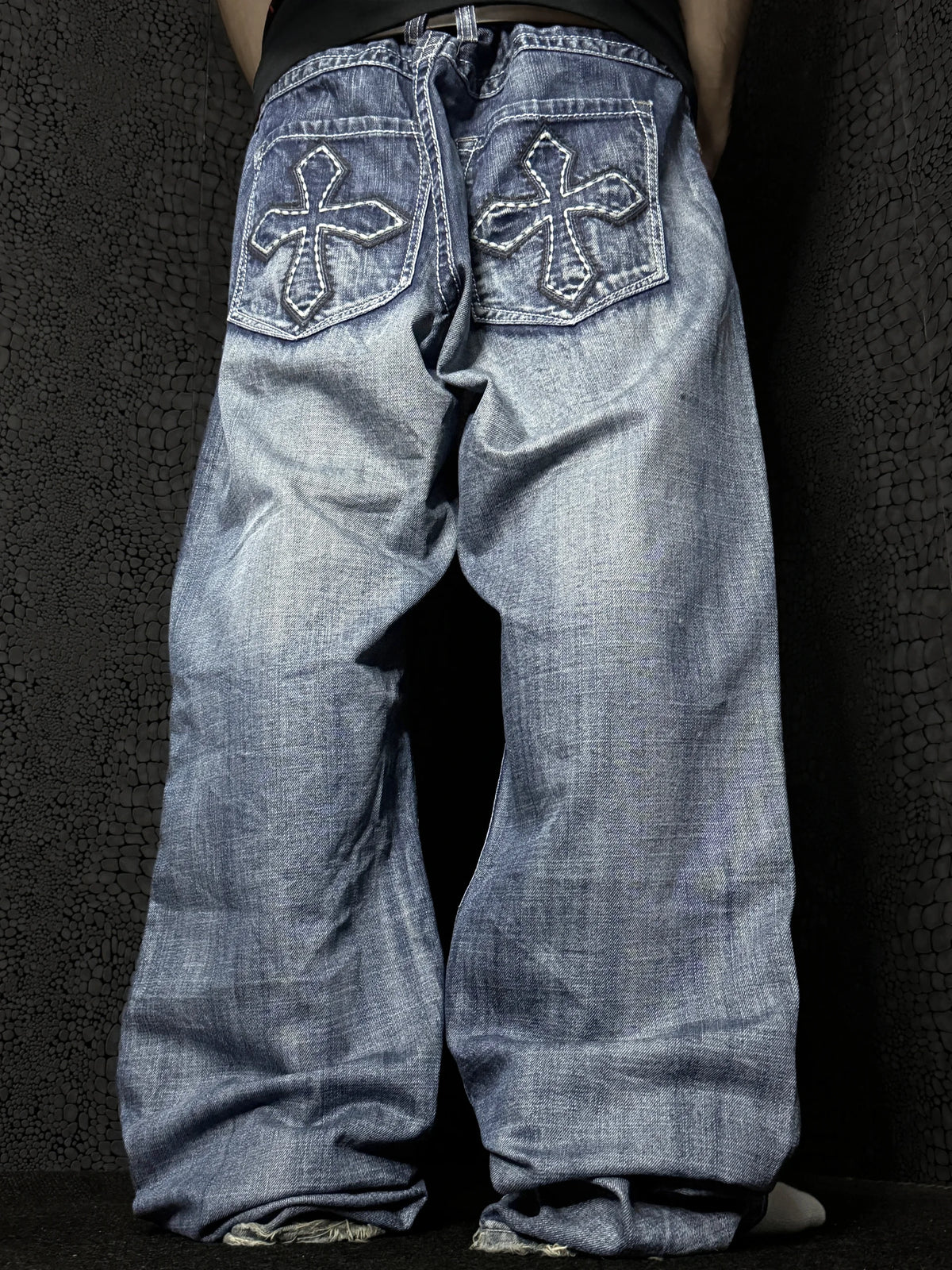 [V1116] Vintage y2k Helix blaue straight jeans