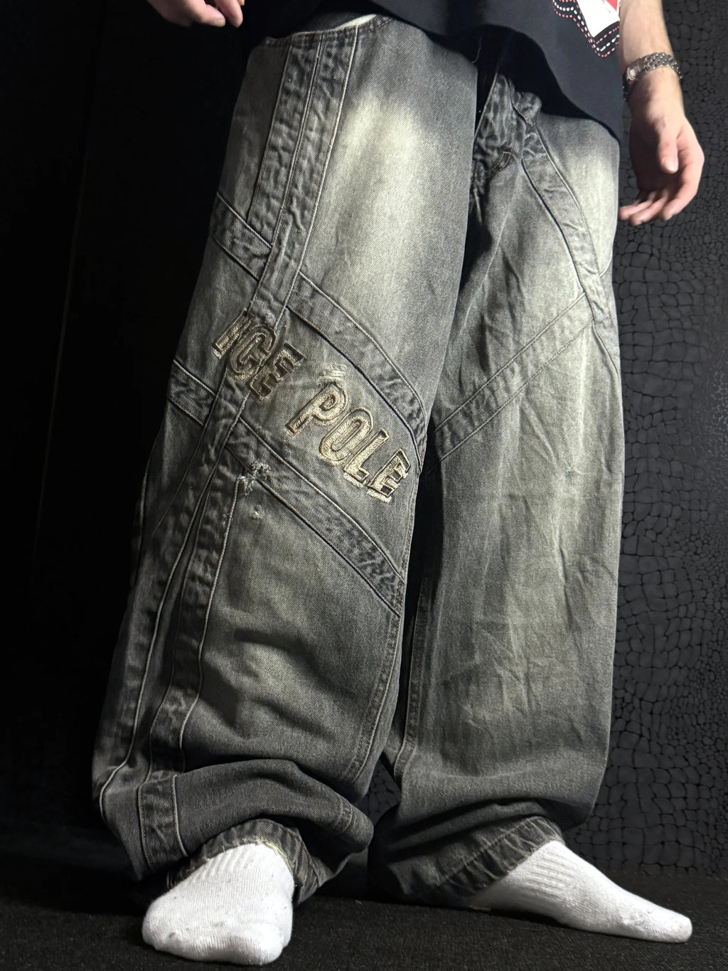 [V1118] Vintage y2k Ice Pole graue baggy jeans