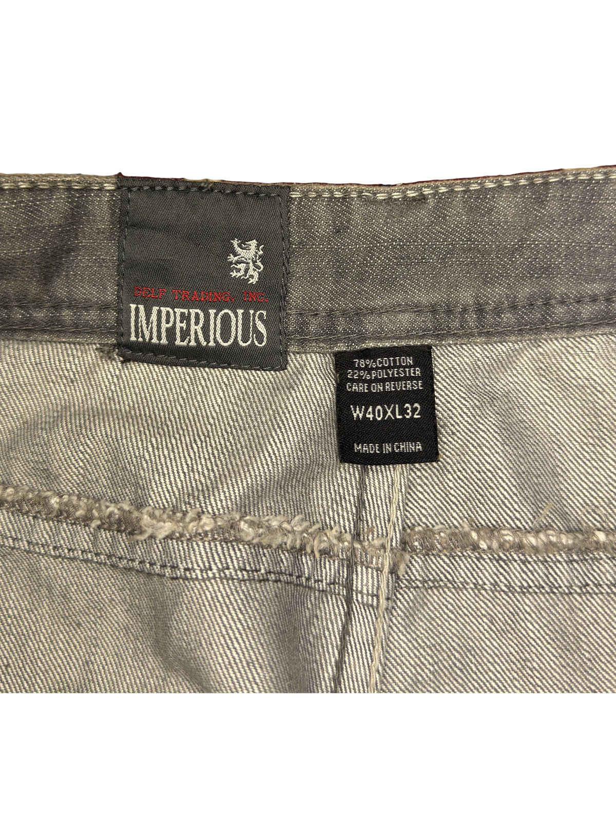 [V1119] Vintage y2k Imperious graue baggy jeans (By Delf Trading)