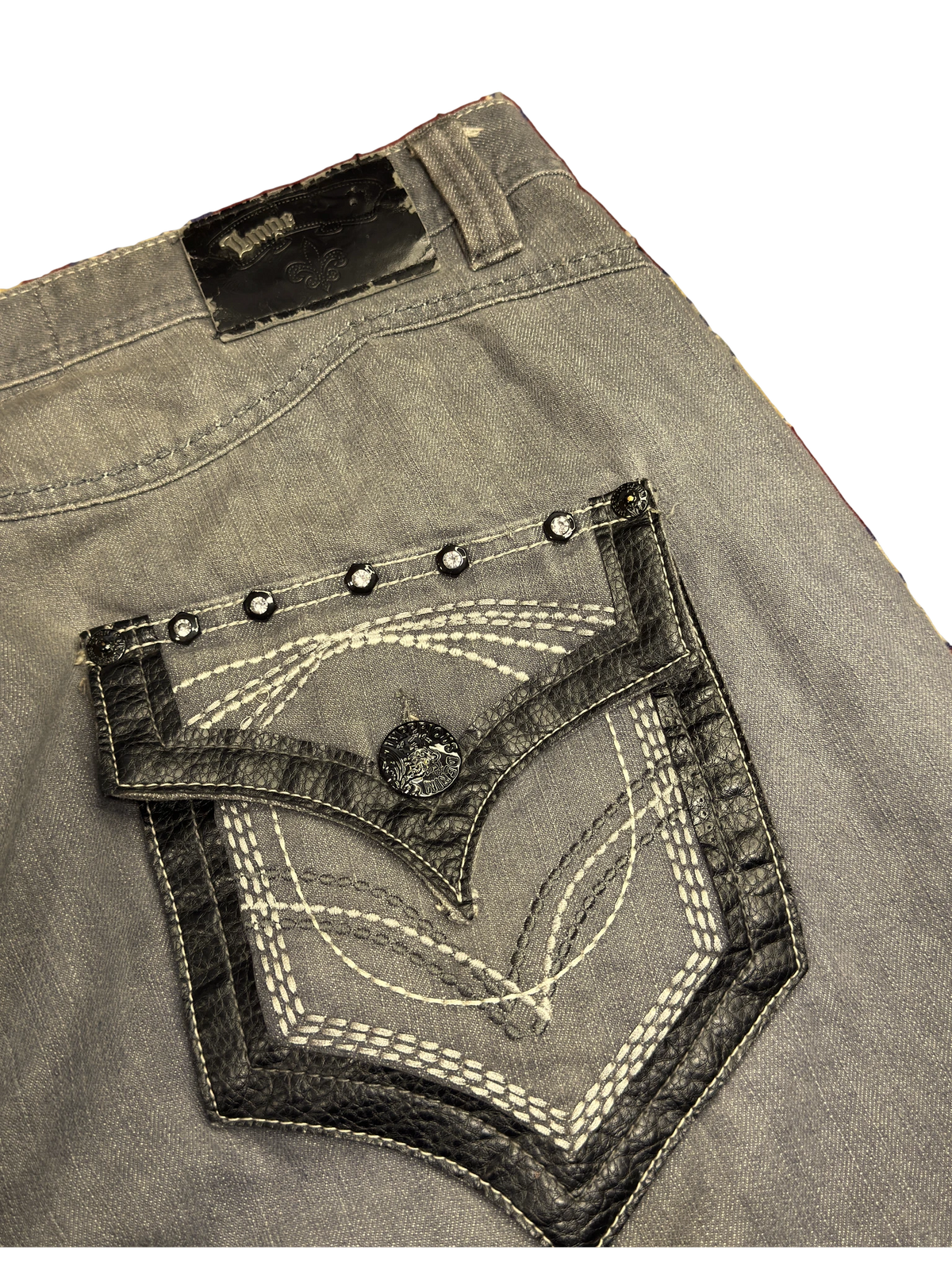 [V1119] Vintage y2k Imperious graue baggy jeans (By Delf Trading)
