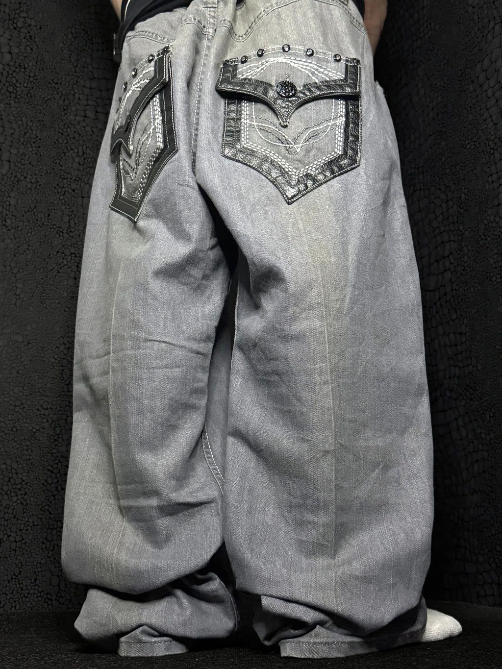 [V1119] Vintage y2k Imperious graue baggy jeans (By Delf Trading)