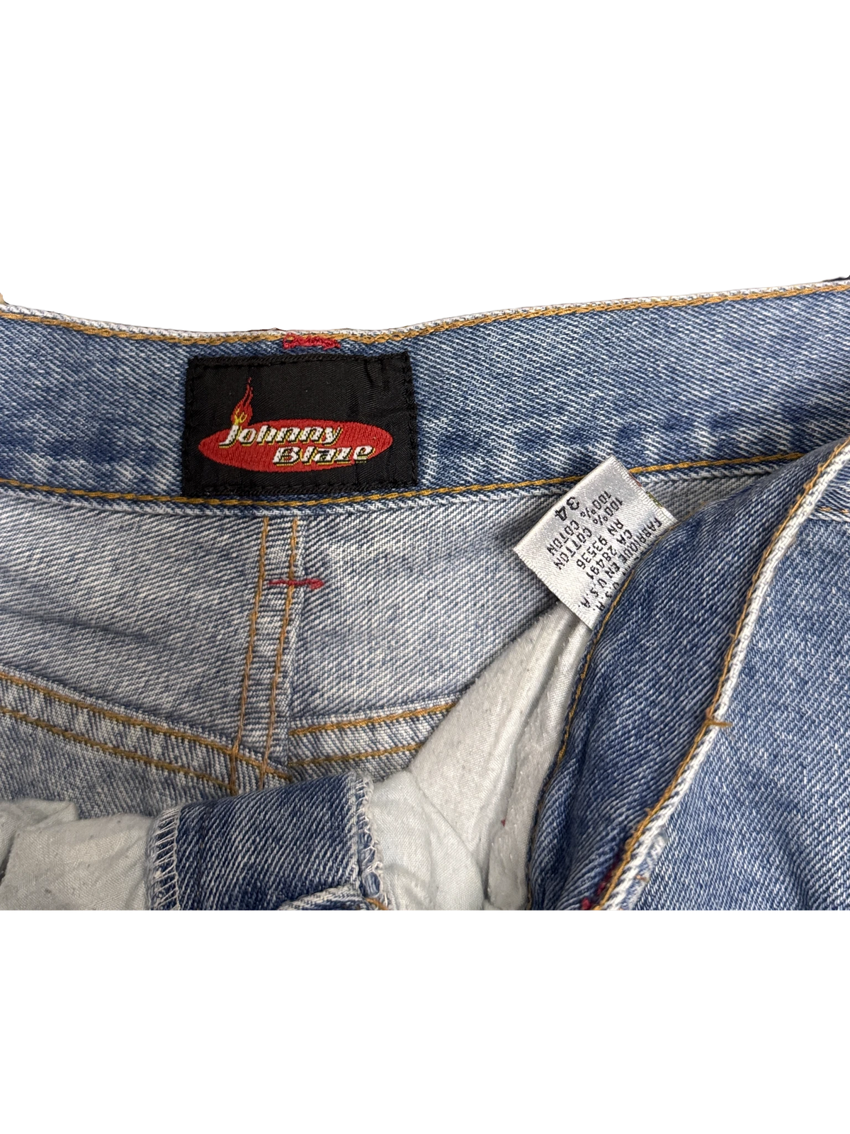 [V1120] Vintage y2k Johnny Blaze blaue baggy jeans