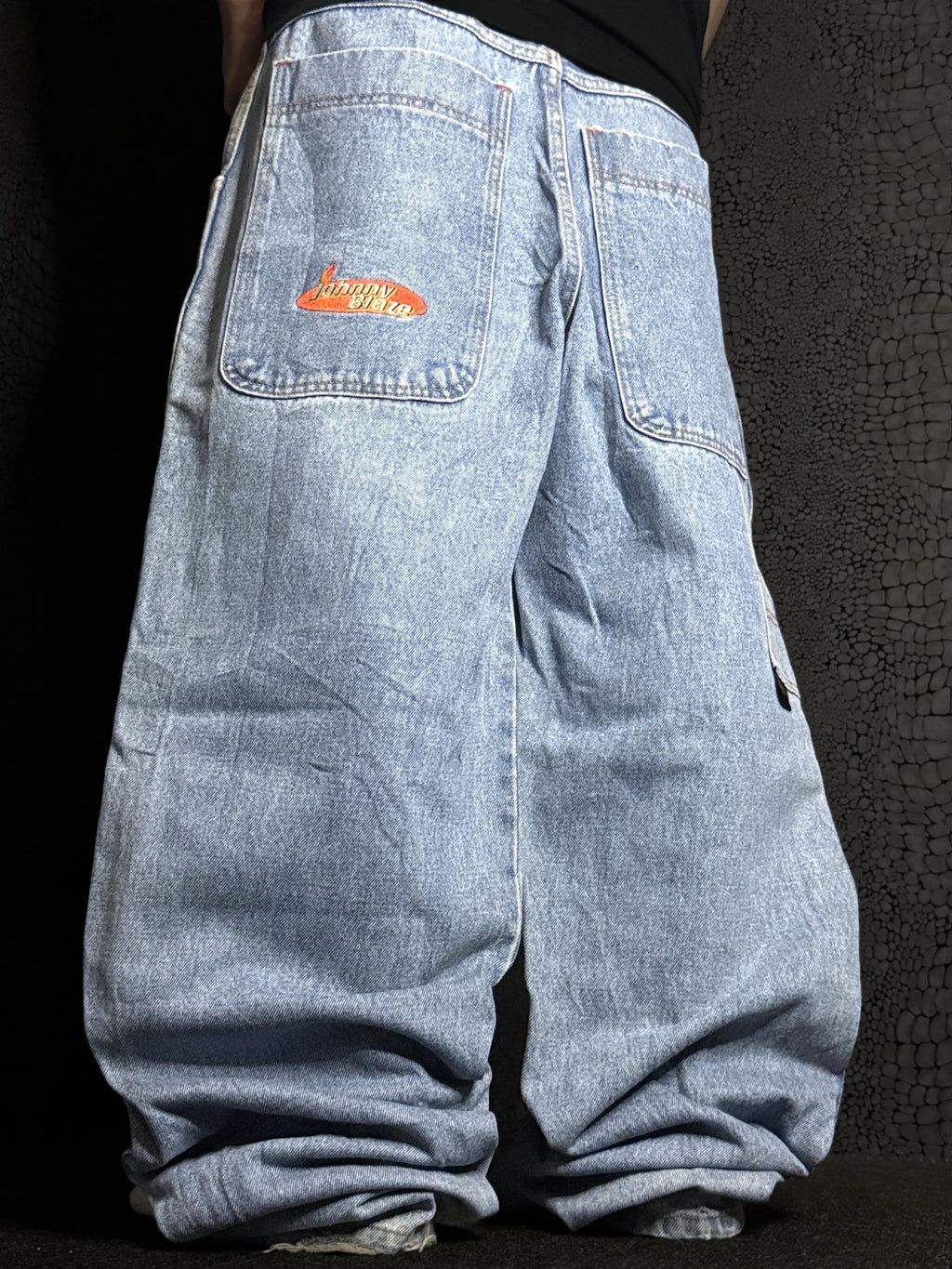 [V1120] Vintage y2k Johnny Blaze blaue baggy jeans