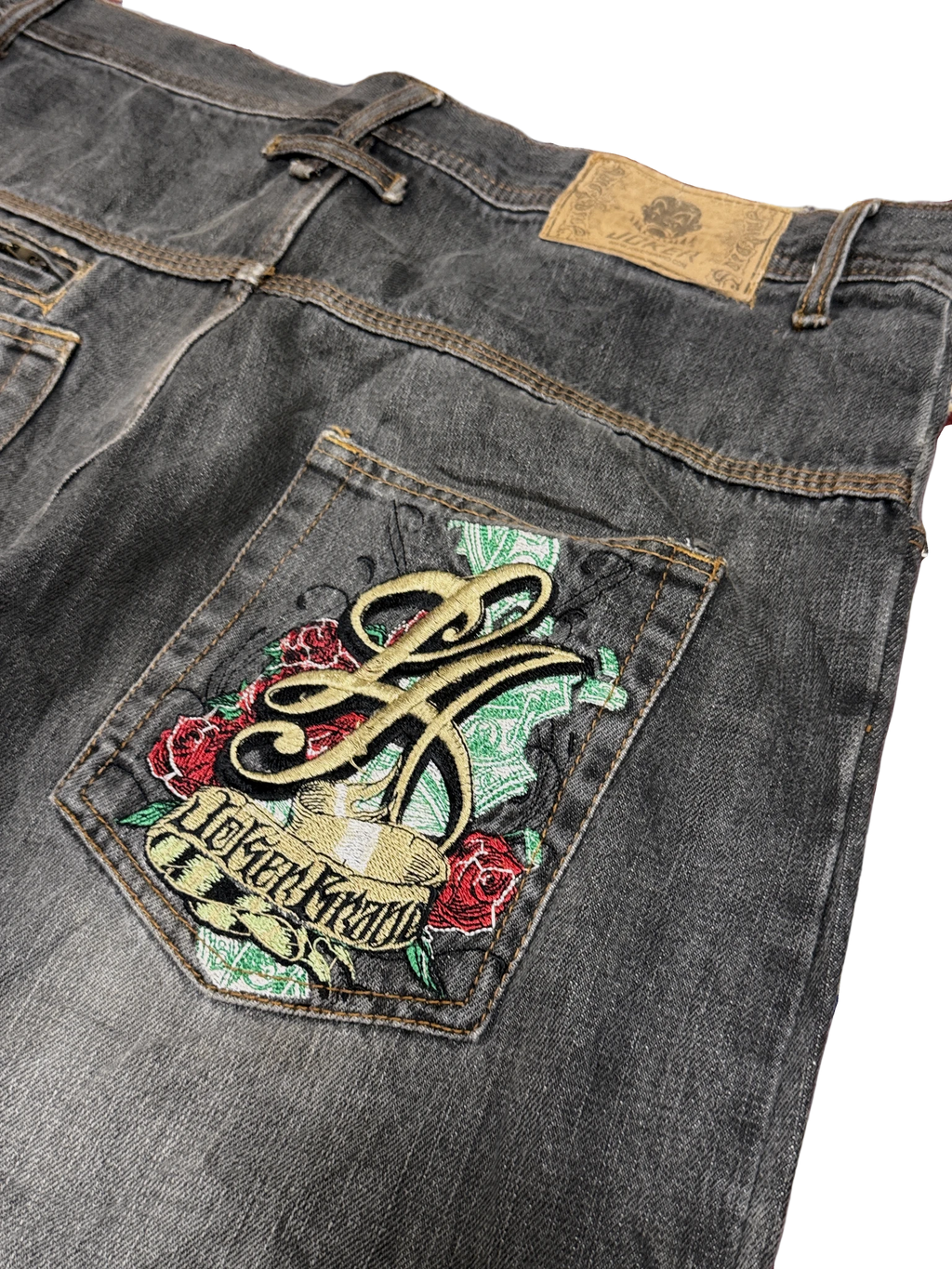 [V1122] Vintage y2k Joker graue baggy jeans