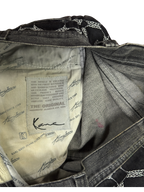 [V1125] Vintage y2k Karl Kani schwarze baggy jeans