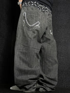 [V1125] Vintage y2k Karl Kani schwarze baggy jeans