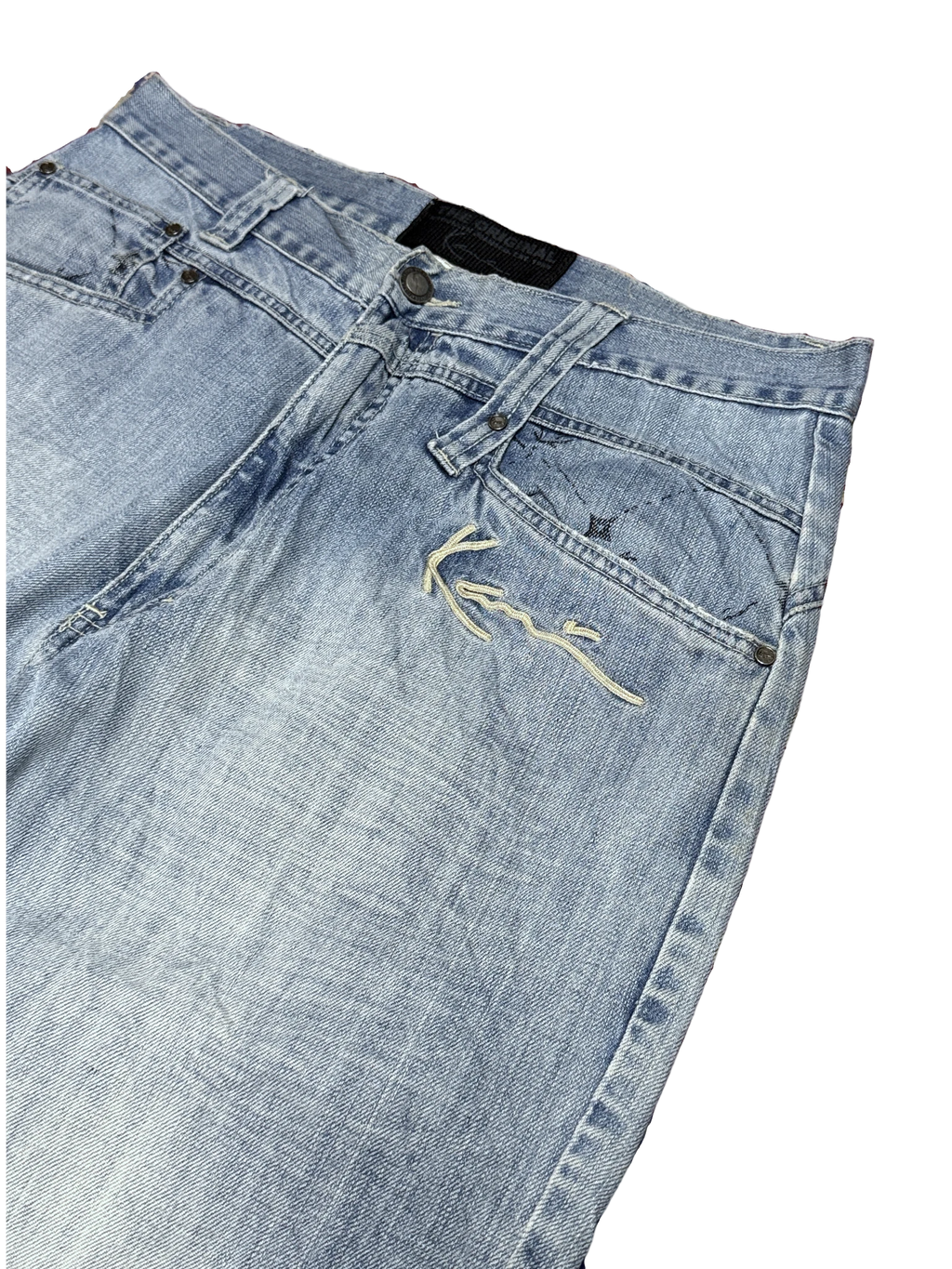 [V1126] Vintage y2k Karl Kani blaue baggy jeans
