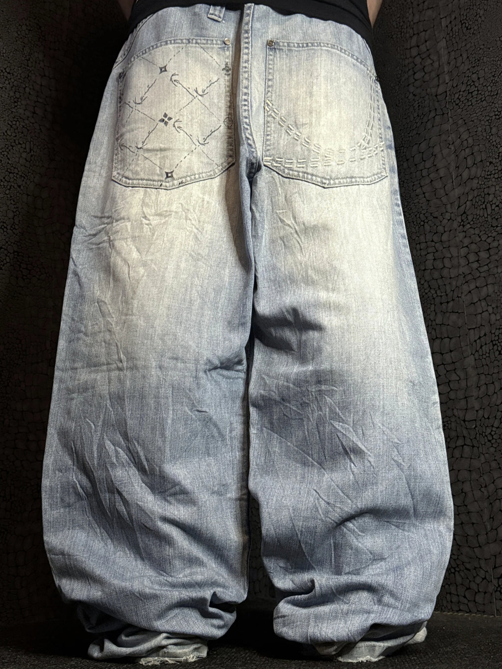 [V1126] Vintage y2k Karl Kani blaue baggy jeans