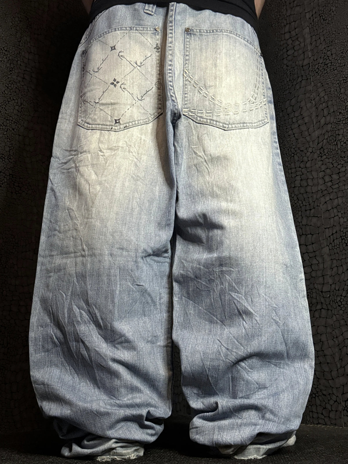 [V1126] Vintage y2k Karl Kani blaue baggy jeans
