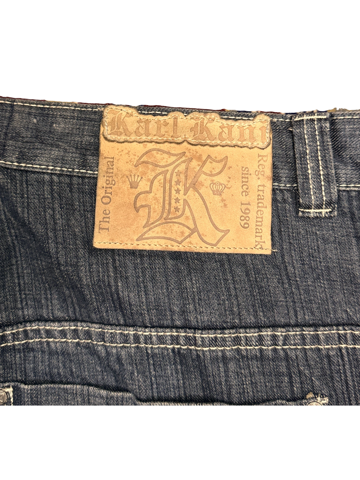 [V1127] Vintage y2k Karl Kani marineblaue baggy jeans
