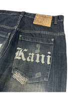 [V1127] Vintage y2k Karl Kani marineblaue baggy jeans