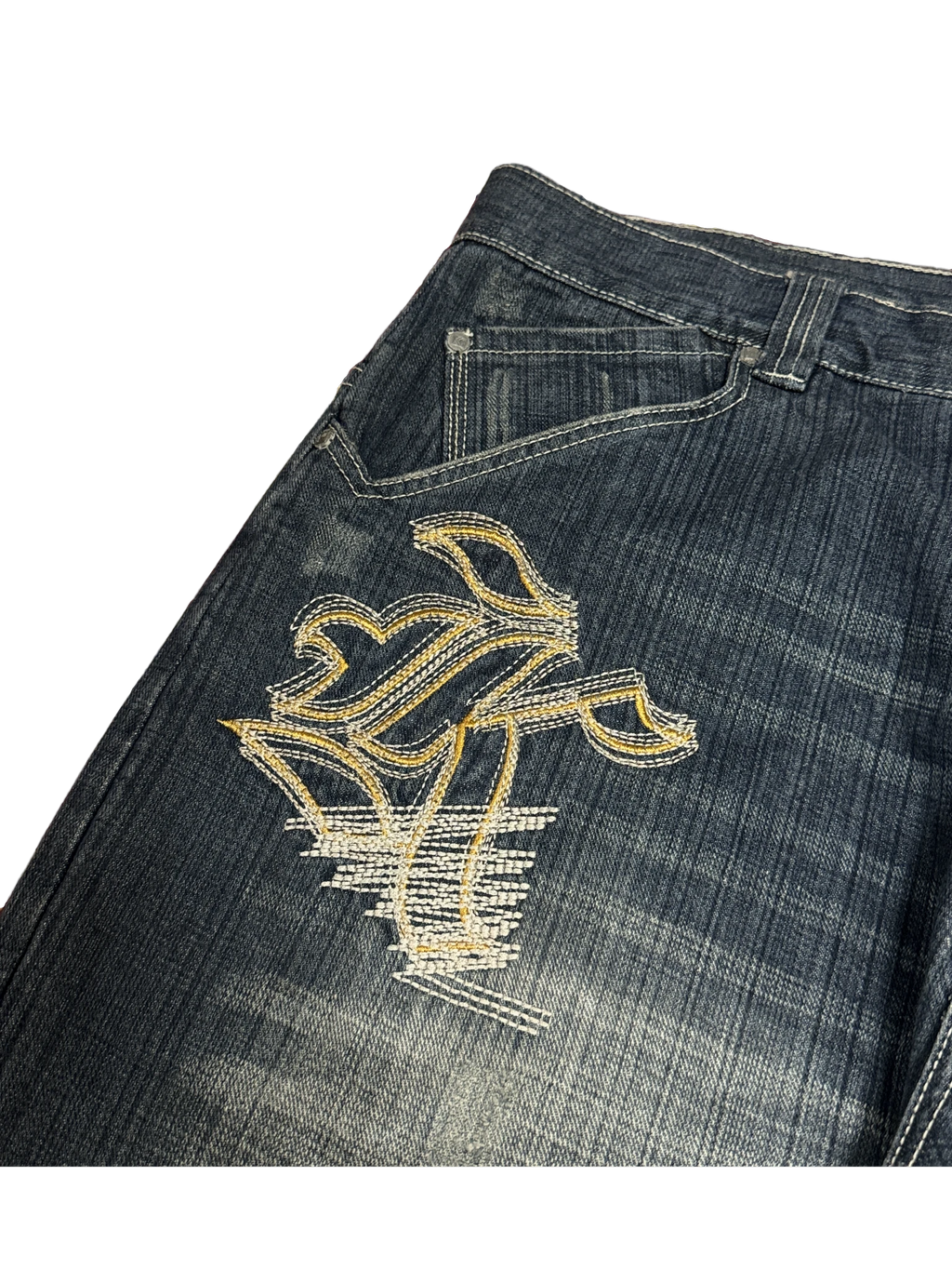 [V1127] Vintage y2k Karl Kani marineblaue baggy jeans