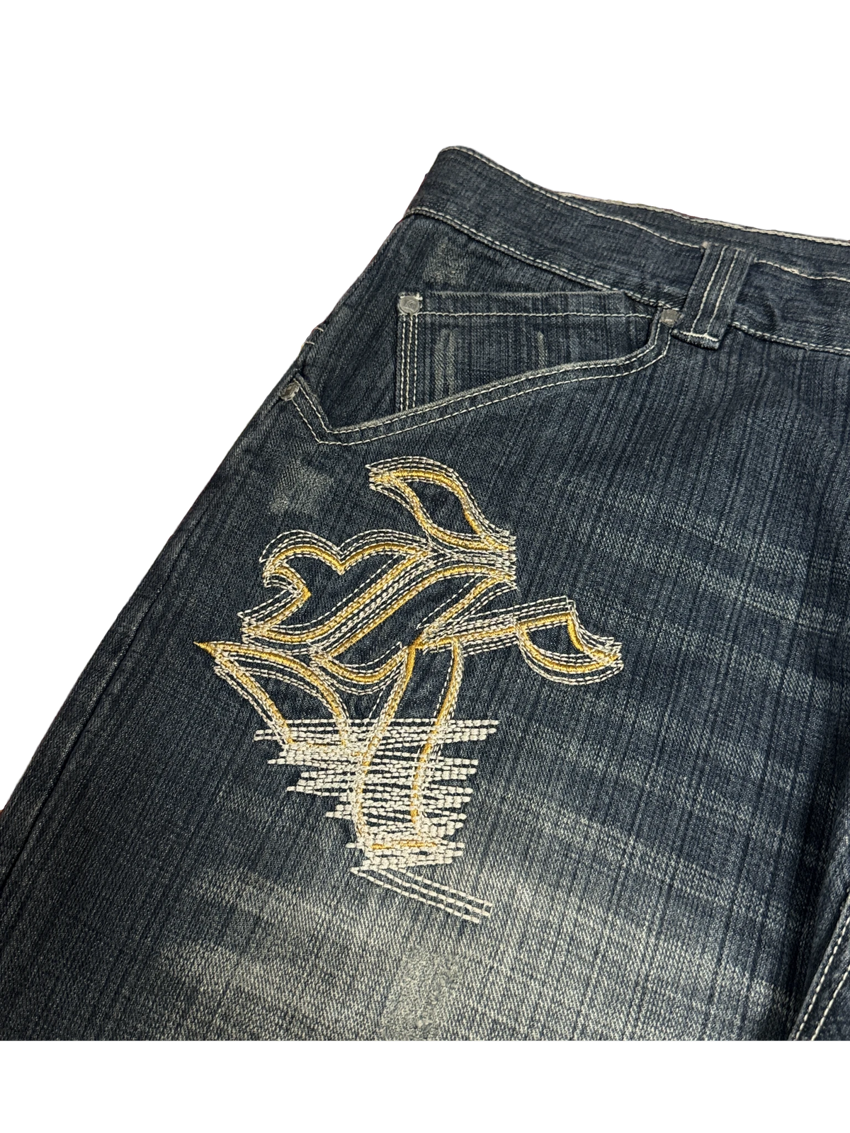 [V1127] Vintage y2k Karl Kani marineblaue baggy jeans