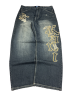 [V1127] Vintage y2k Karl Kani marineblaue baggy jeans