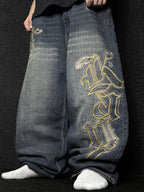 [V1127] Vintage y2k Karl Kani marineblaue baggy jeans