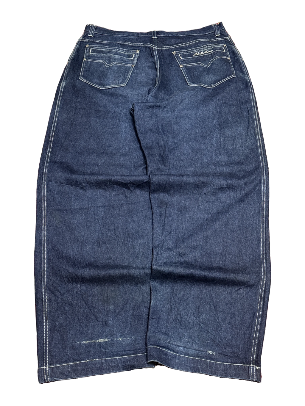 [V1128] Vintage y2k Karl Kani marineblaue baggy jeans (1998–1999)