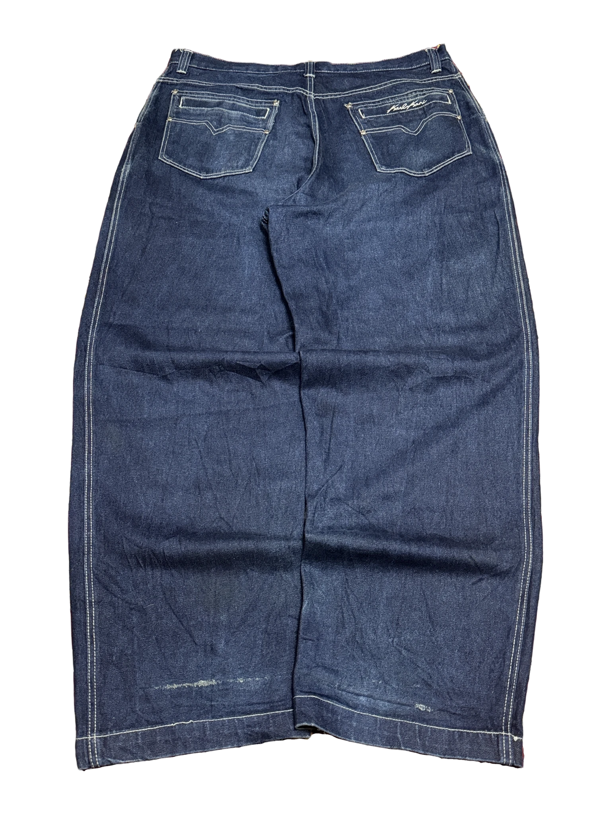 [V1128] Vintage y2k Karl Kani marineblaue baggy jeans (1998–1999)