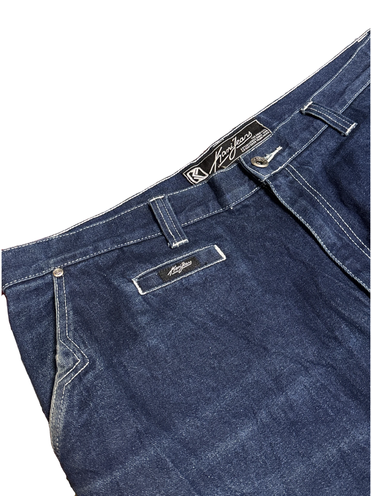 [V1128] Vintage y2k Karl Kani marineblaue baggy jeans (1998–1999)
