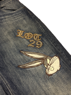 [V1130] Vintage y2k Lot29 marineblaue baggy jeans