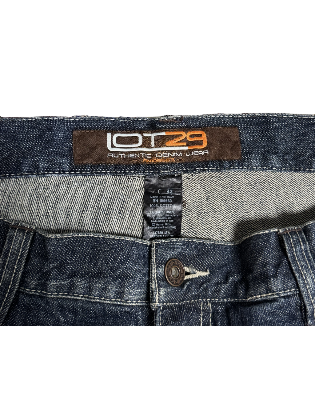 [V1130] Vintage y2k Lot29 marineblaue baggy jeans