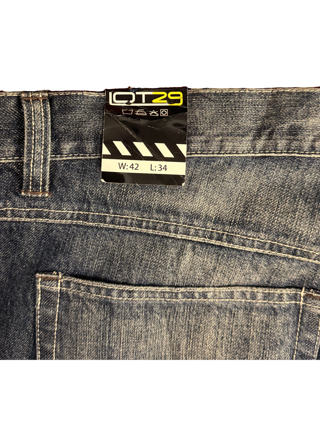 [V1130] Vintage y2k Lot29 marineblaue baggy jeans