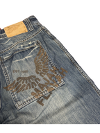 [V1132] Vintage y2k Majah Flavah blaue baggy jeans
