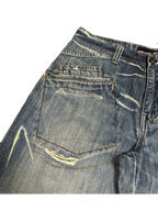[V1132] Vintage y2k Majah Flavah blaue baggy jeans