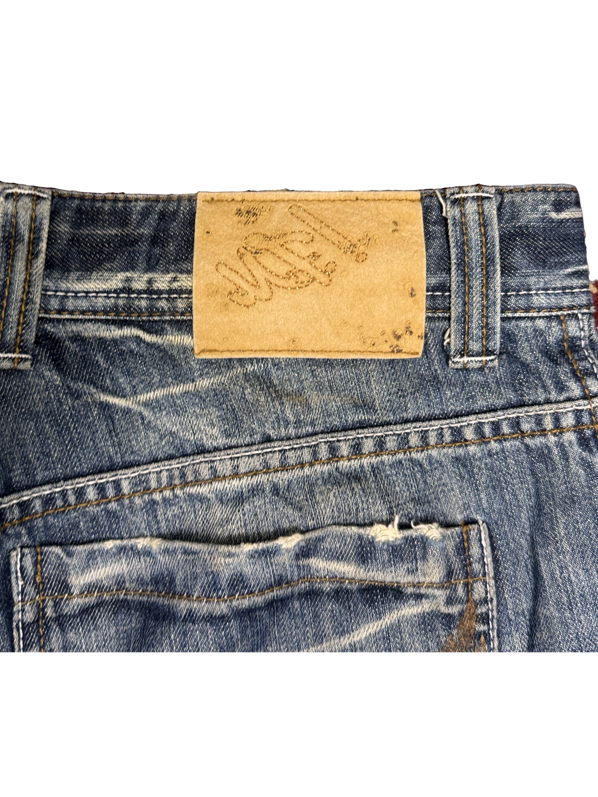 [V1132] Vintage y2k Majah Flavah blaue baggy jeans