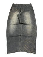 [V1133] Vintage y2k Makaveli graue baggy jeans