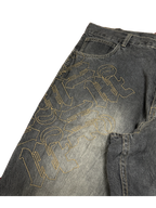 [V1133] Vintage y2k Makaveli graue baggy jeans