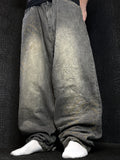 [V1133] Vintage y2k Makaveli graue baggy jeans