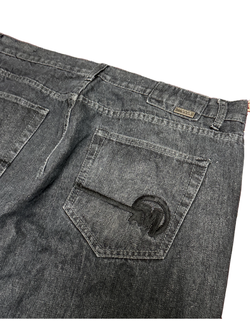 [V1134] Vintage y2k Mecca schwarze baggy jeans