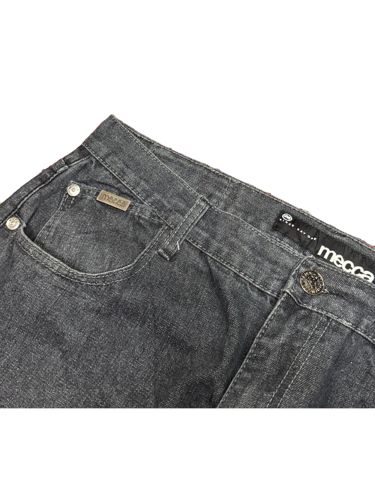 [V1134] Vintage y2k Mecca schwarze baggy jeans