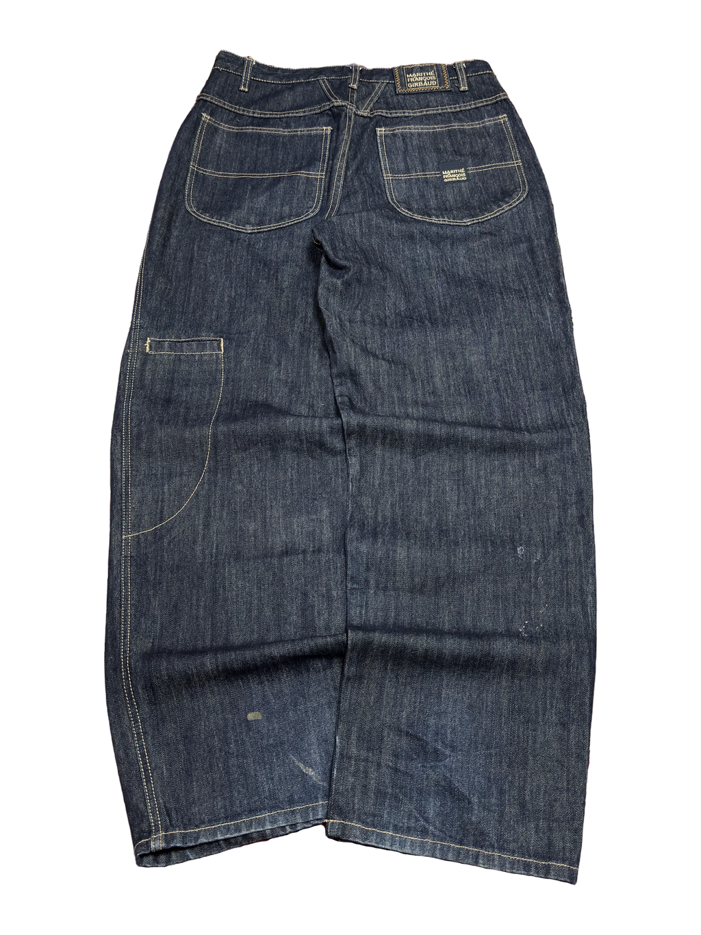 [V1135] Vintage y2k Marithe + Francois Girbaud marineblaue baggy jeans