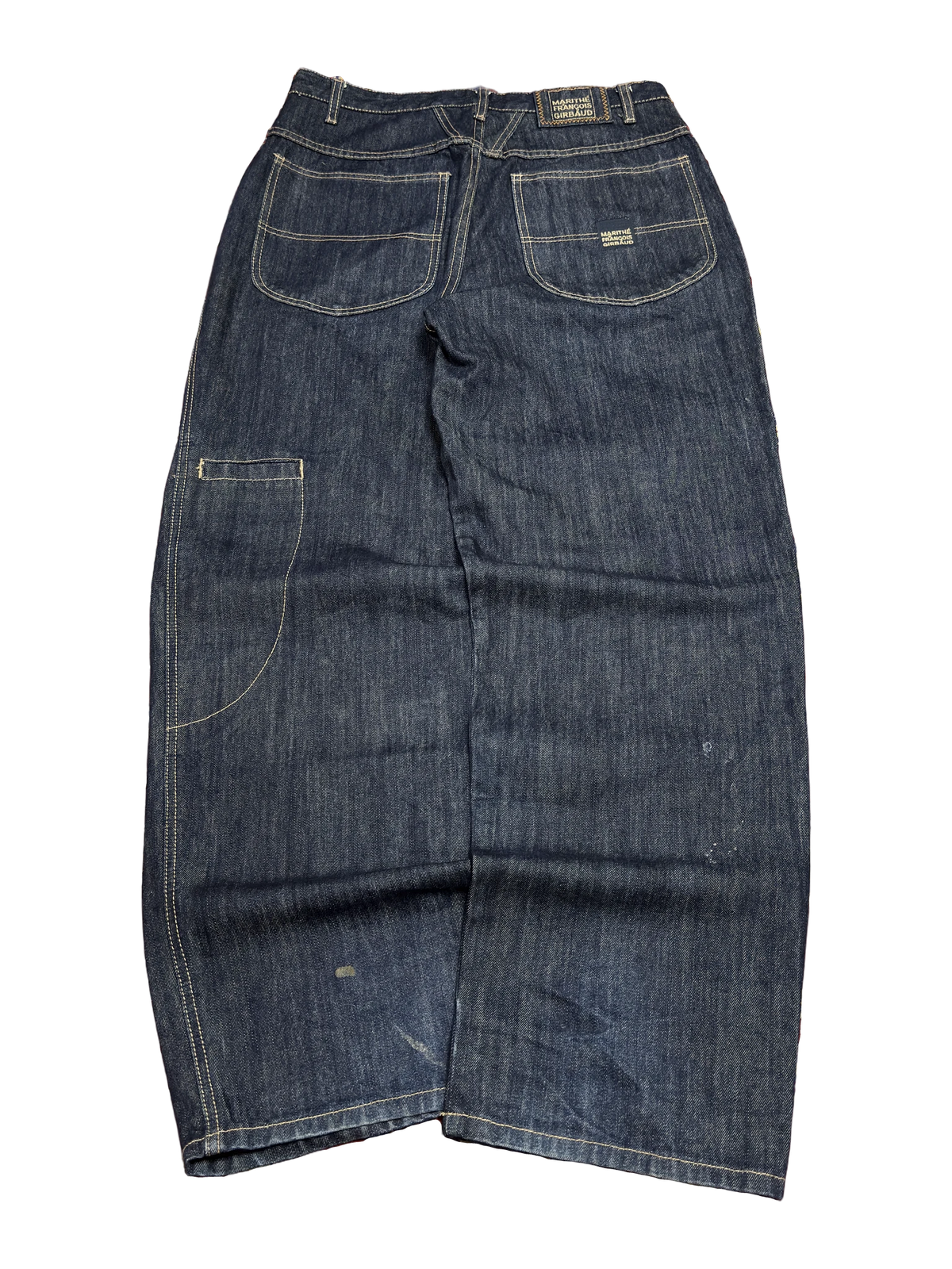 [V1135] Vintage y2k Marithe + Francois Girbaud marineblaue baggy jeans