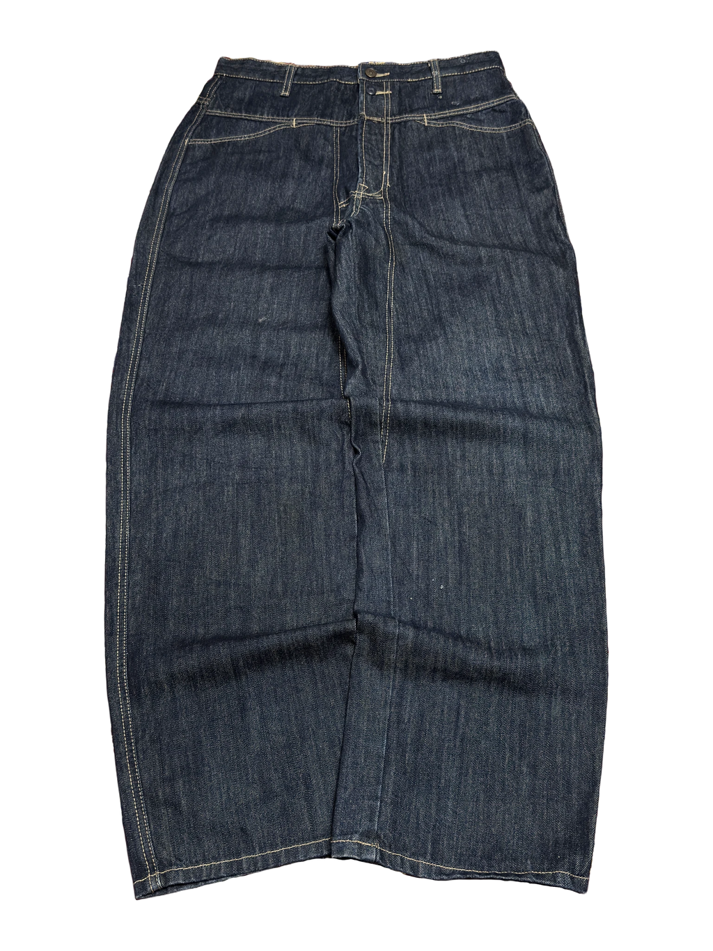 [V1135] Vintage y2k Marithe + Francois Girbaud marineblaue baggy jeans