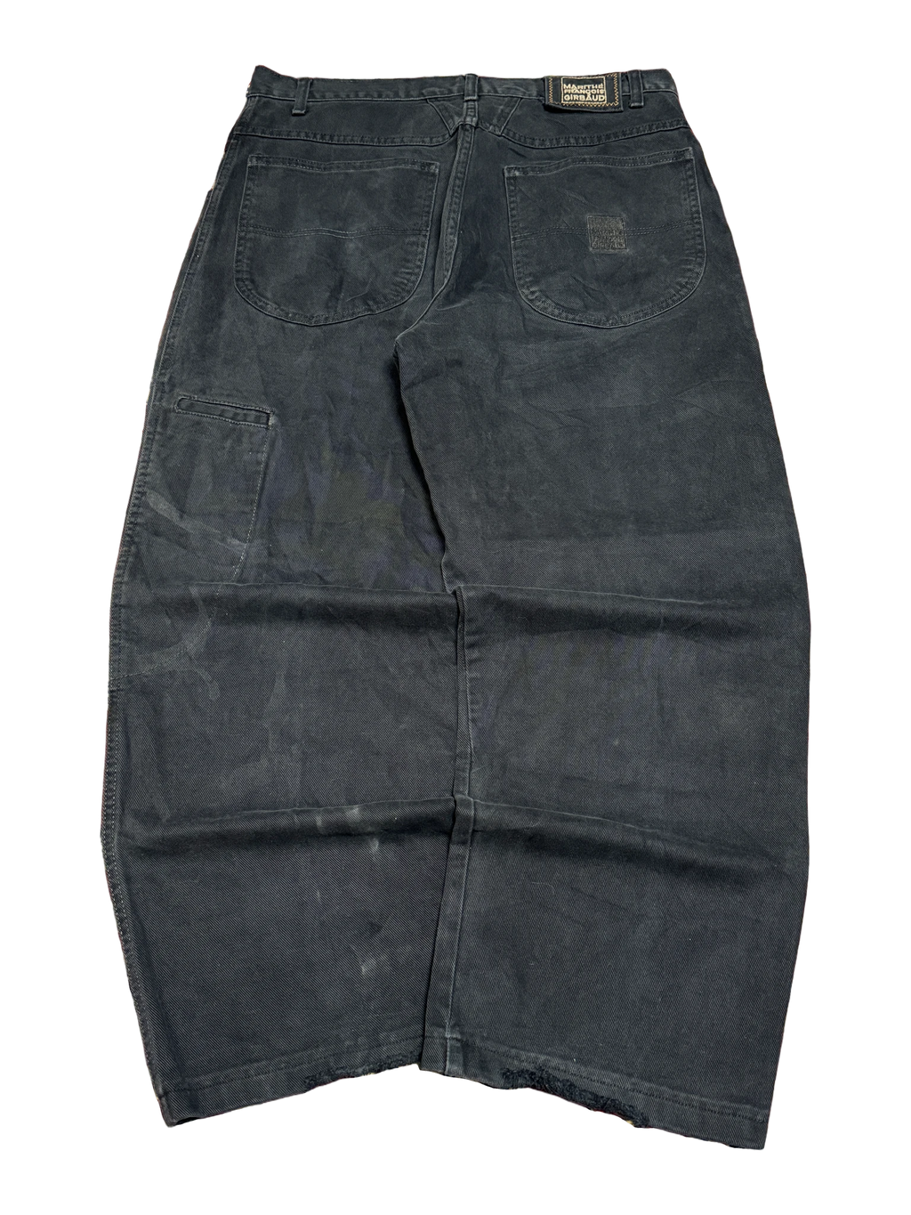 [V1136] Vintage y2k Marithe + Francois Girbaud schwarze baggy jeans