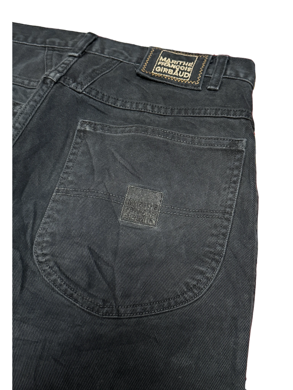 [V1136] Vintage y2k Marithe + Francois Girbaud schwarze baggy jeans