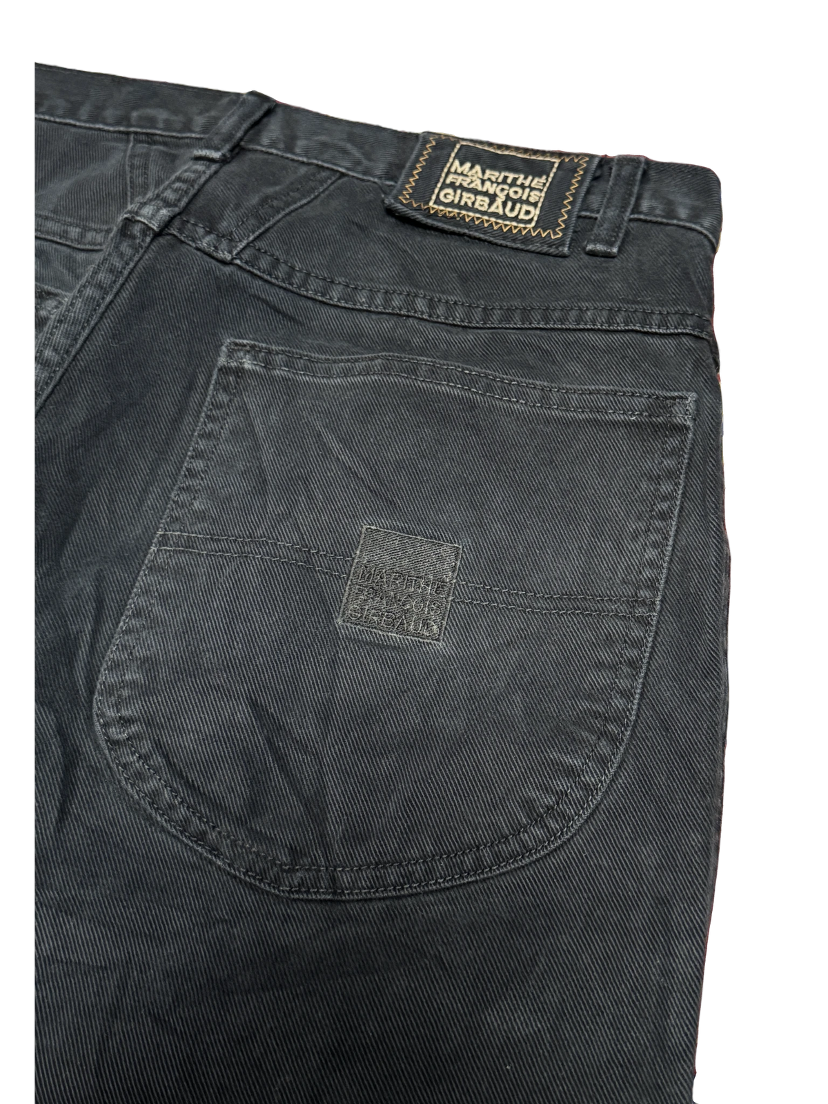 [V1136] Vintage y2k Marithe + Francois Girbaud schwarze baggy jeans