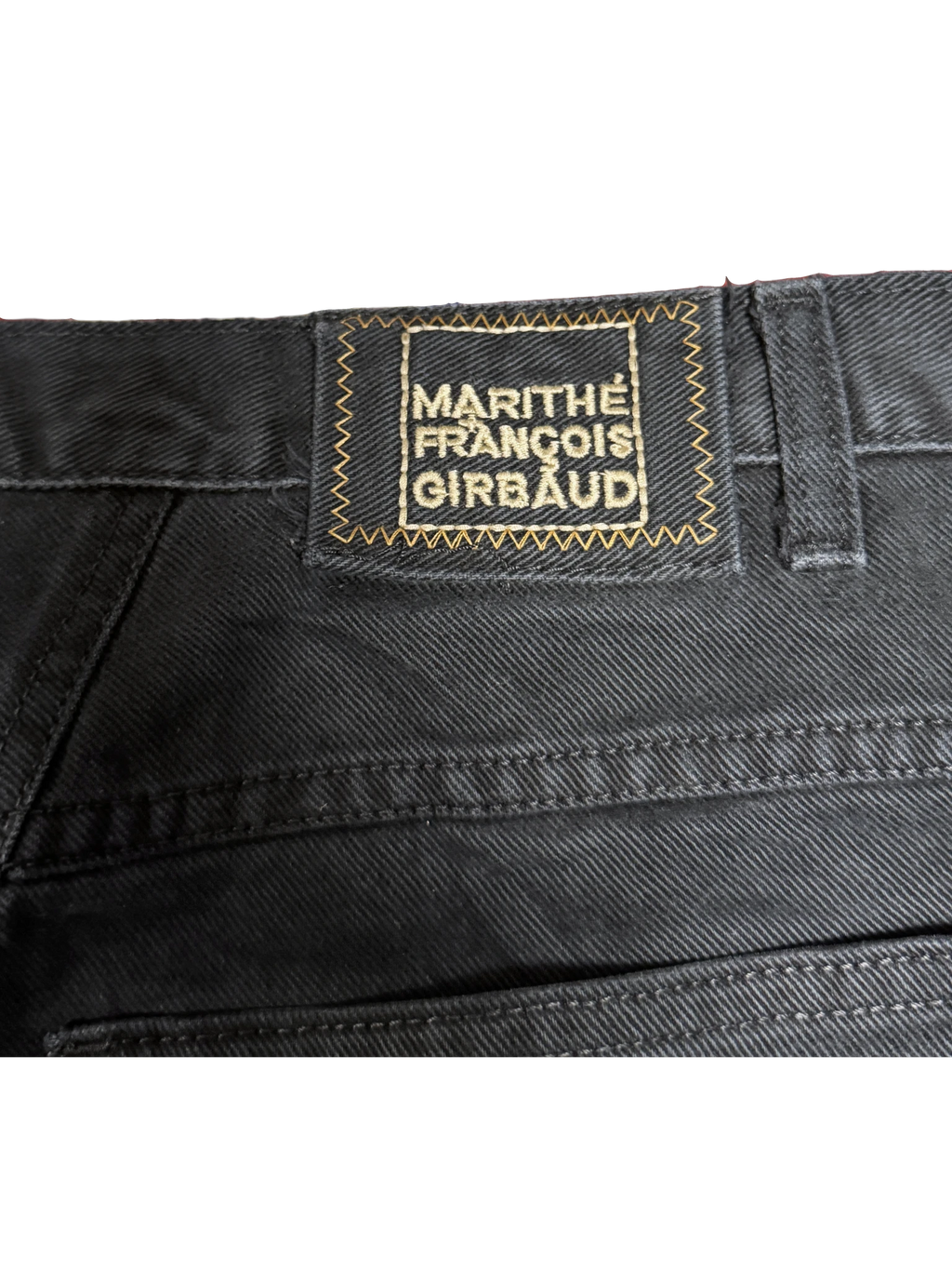 [V1136] Vintage y2k Marithe + Francois Girbaud schwarze baggy jeans
