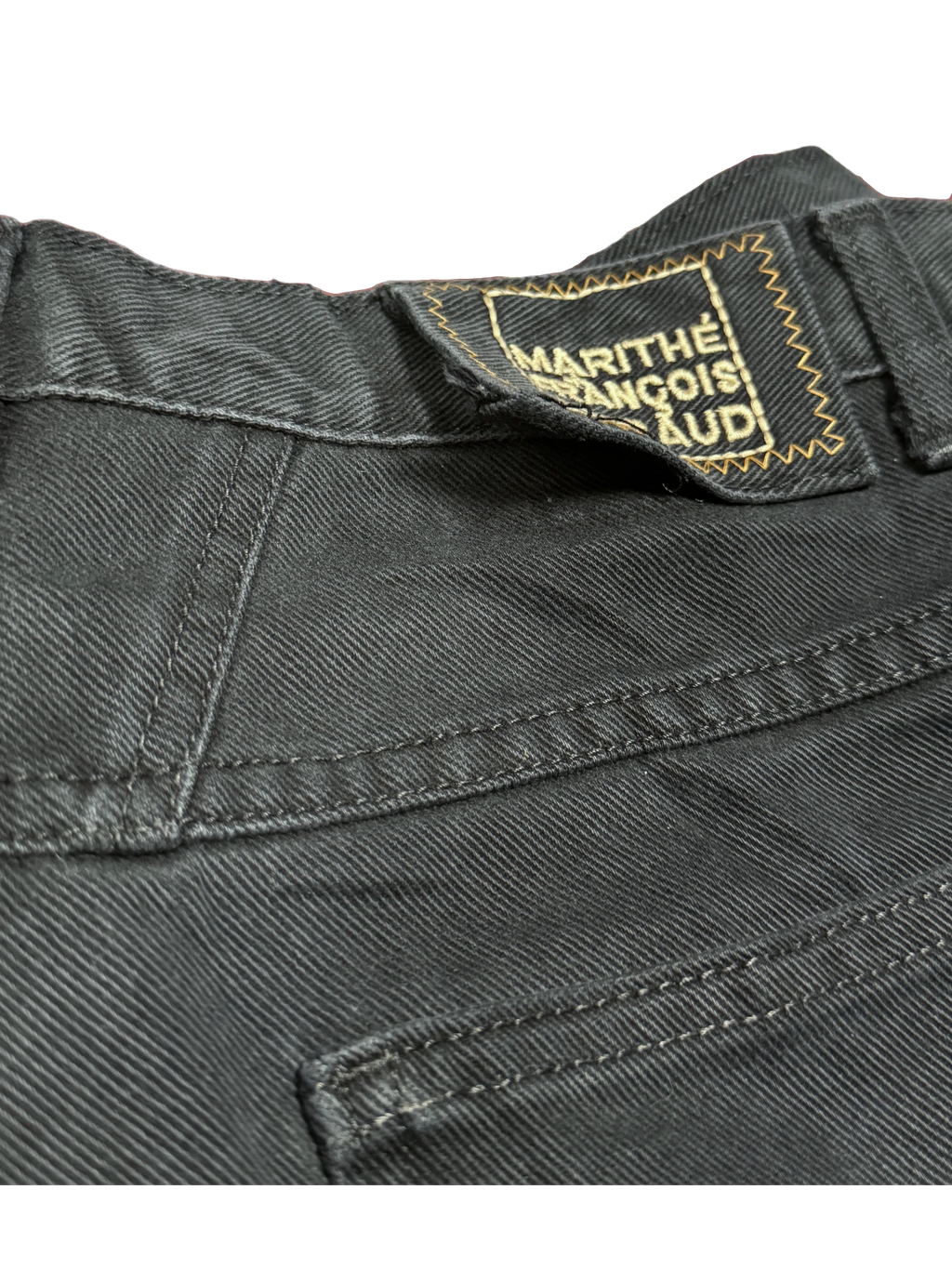 [V1136] Vintage y2k Marithe + Francois Girbaud schwarze baggy jeans