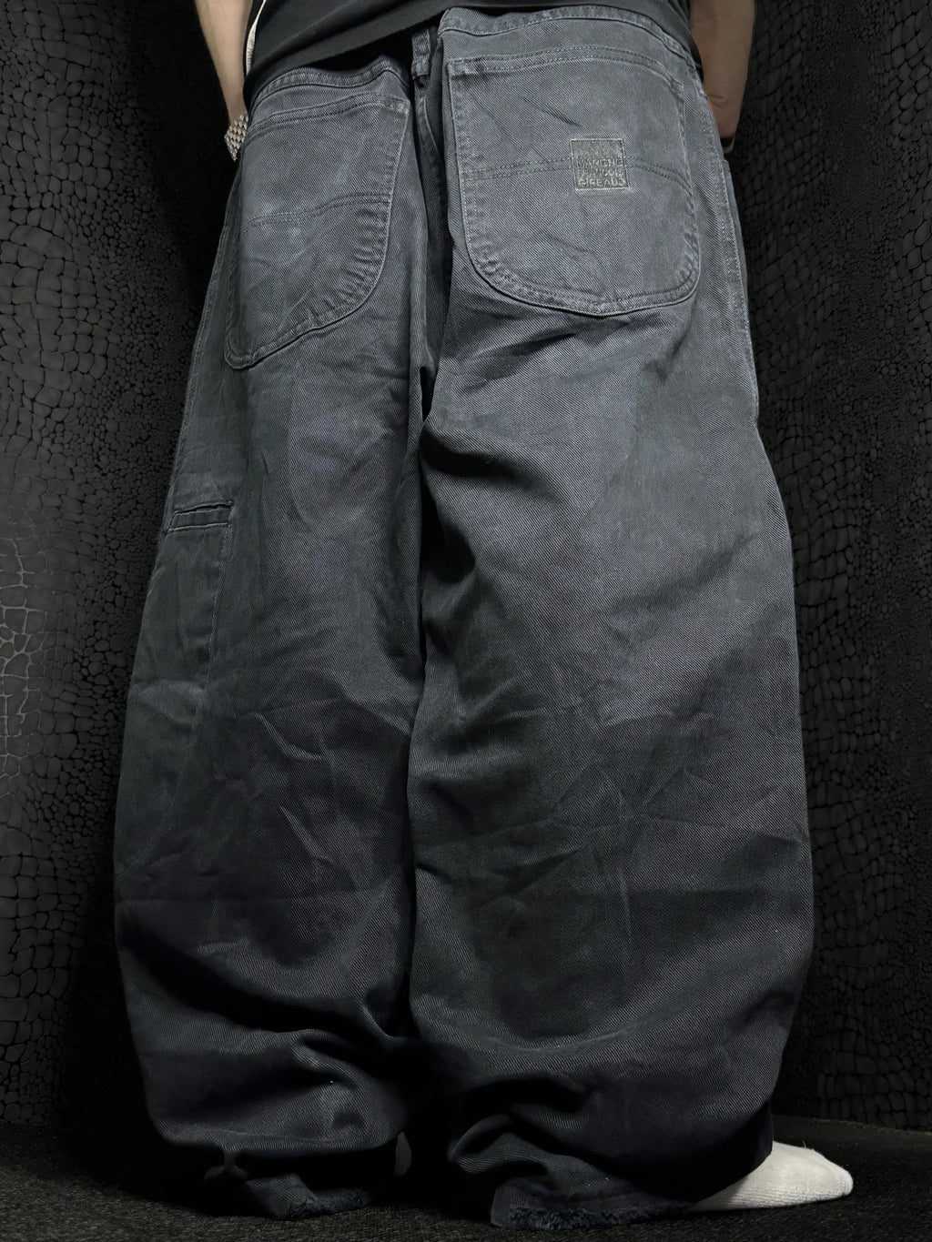[V1136] Vintage y2k Marithe + Francois Girbaud schwarze baggy jeans
